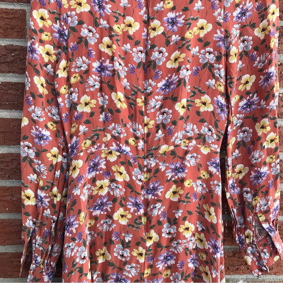 Anthropologie Yumi Kim Love Me Tender Floral Long Sleeve Midi Dress Size XS - Picture 9 of 14